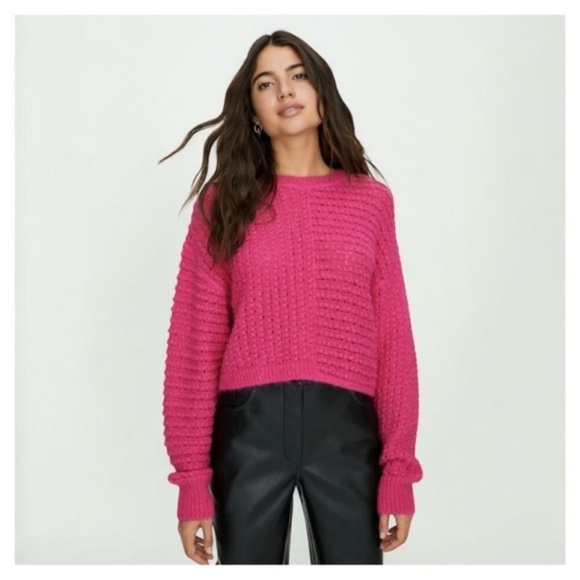 WILFRED FREE Fortune Sweater in Electron Fuschia Women’s XS - Picture 1 of 8